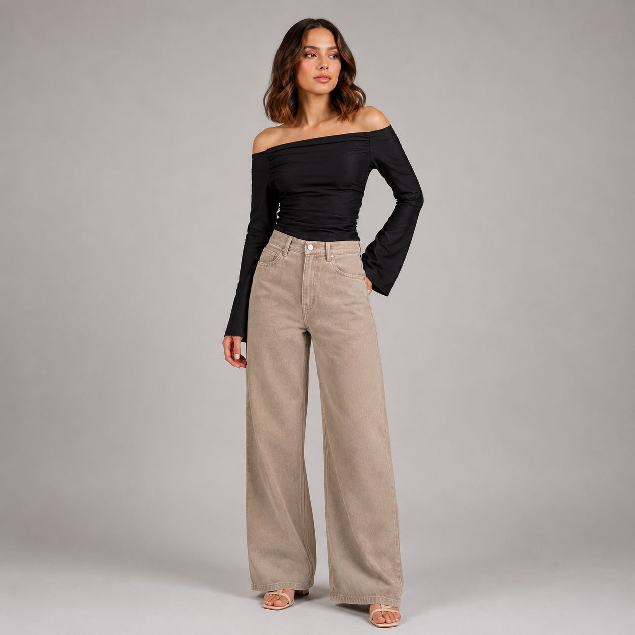 Pantalón Pana wide leg ax-3165