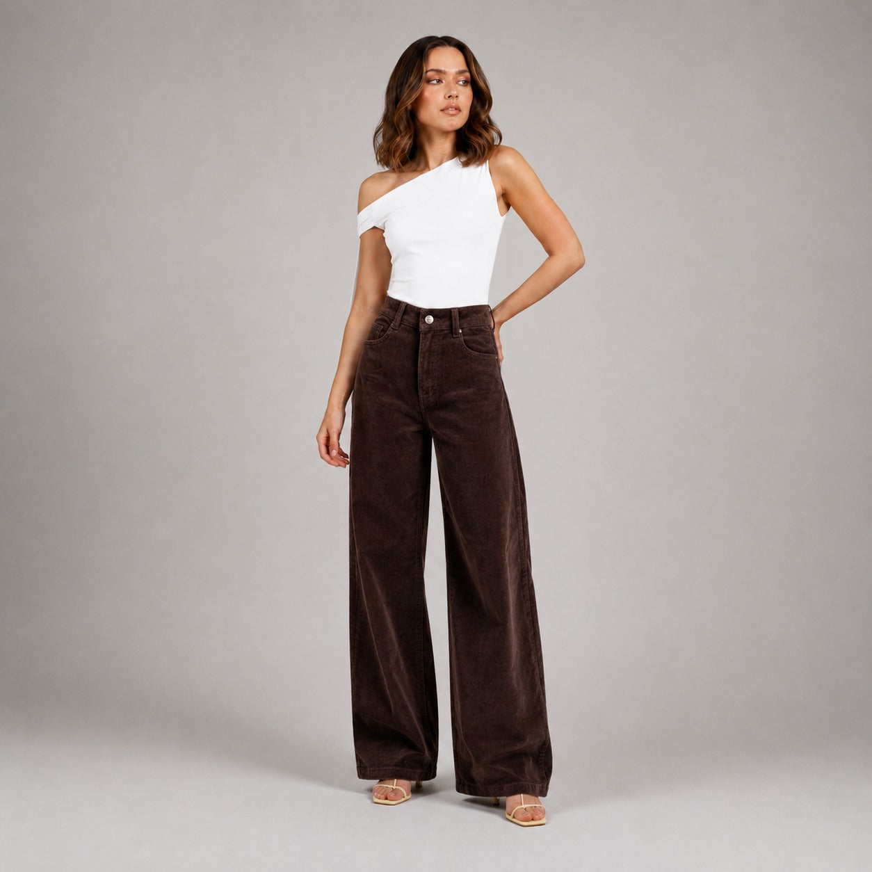 Pantalón Pana wide leg ax-3165