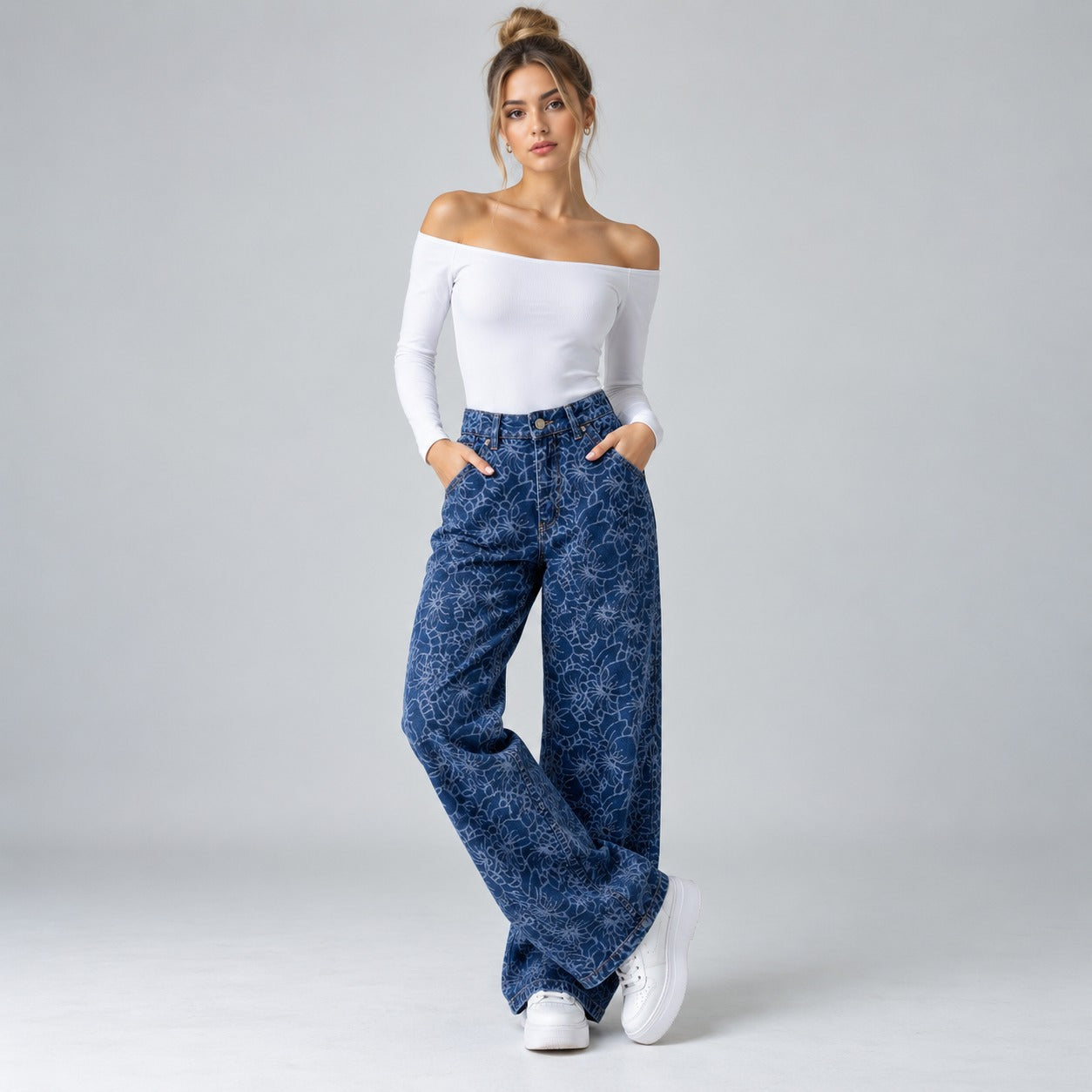 Jean Wide Leg Rigido Ax-3146 Premium