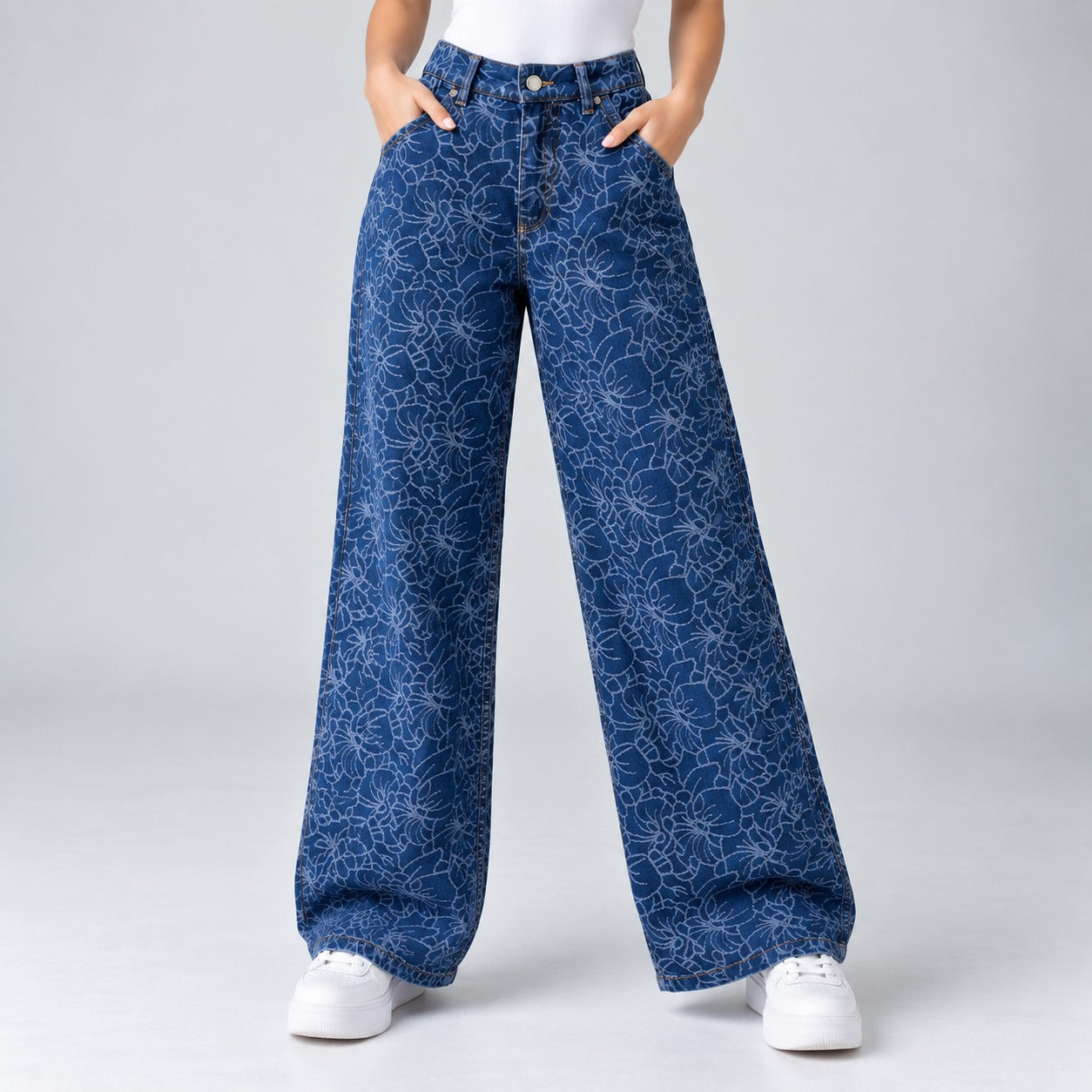Jean Wide Leg Rigido Ax-3146 Premium