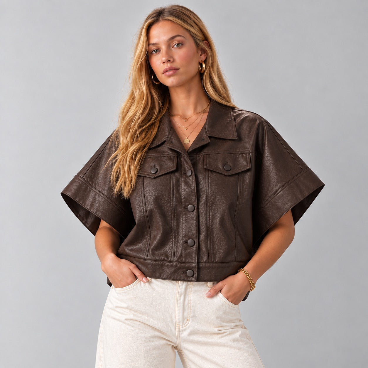 Poncho Efecto Piel Ch120