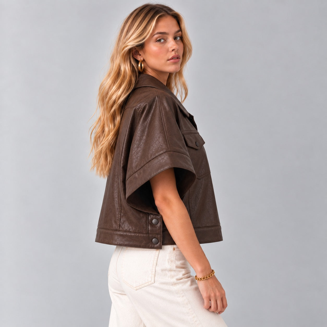 Poncho Efecto Piel Ch120