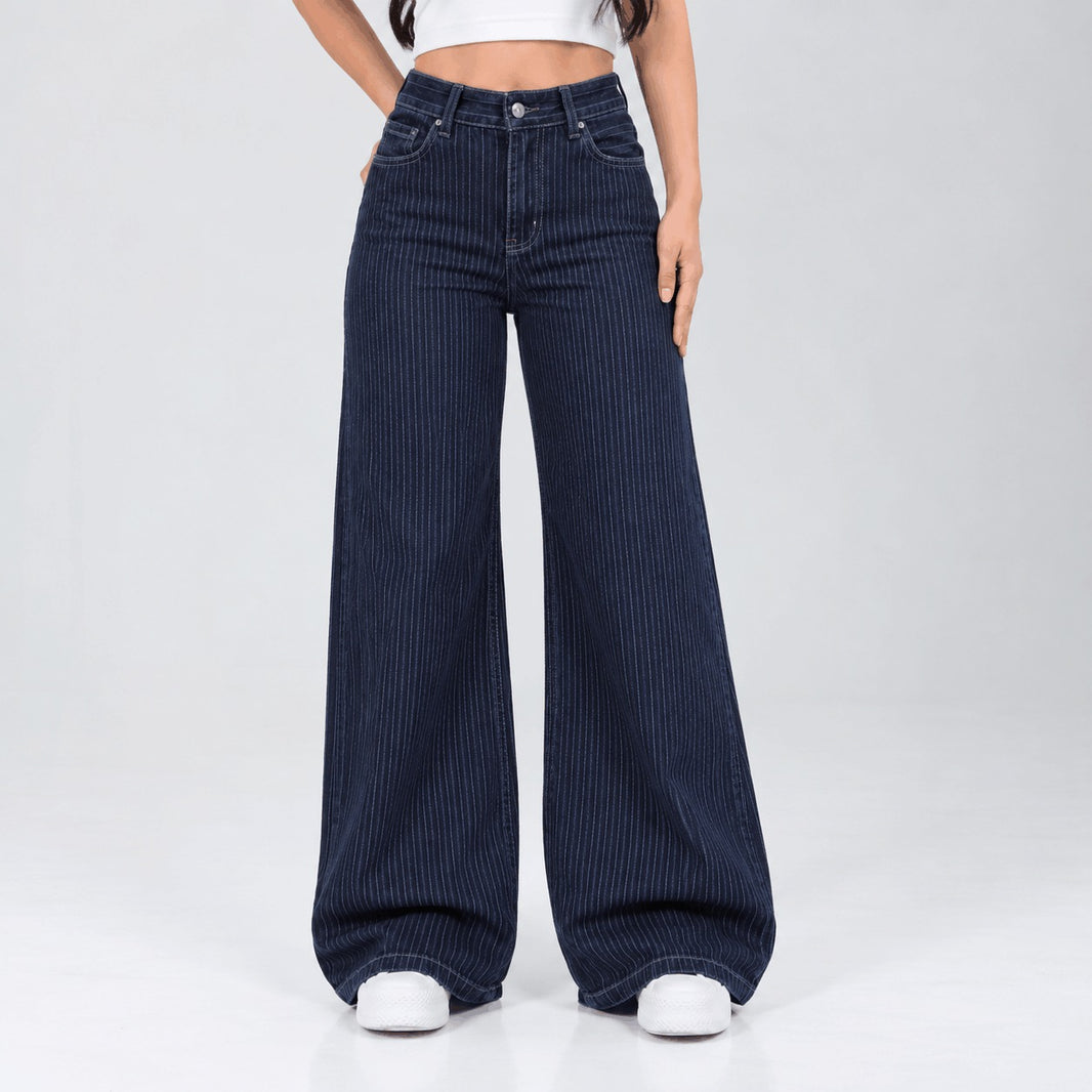 Jean Wide Leg Azul Ax-3229 LIcrado Premium
