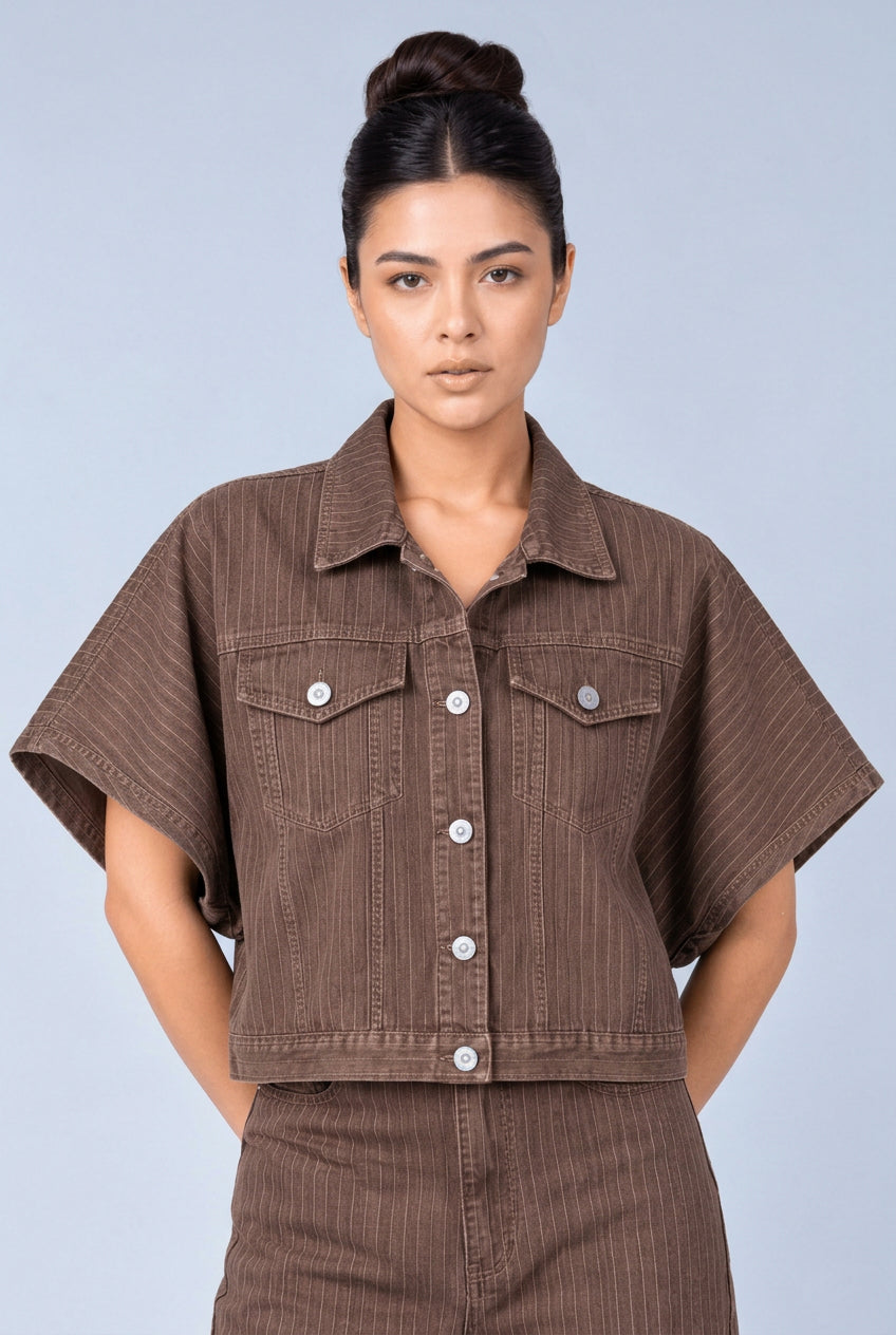 Poncho denim Cafe B2012