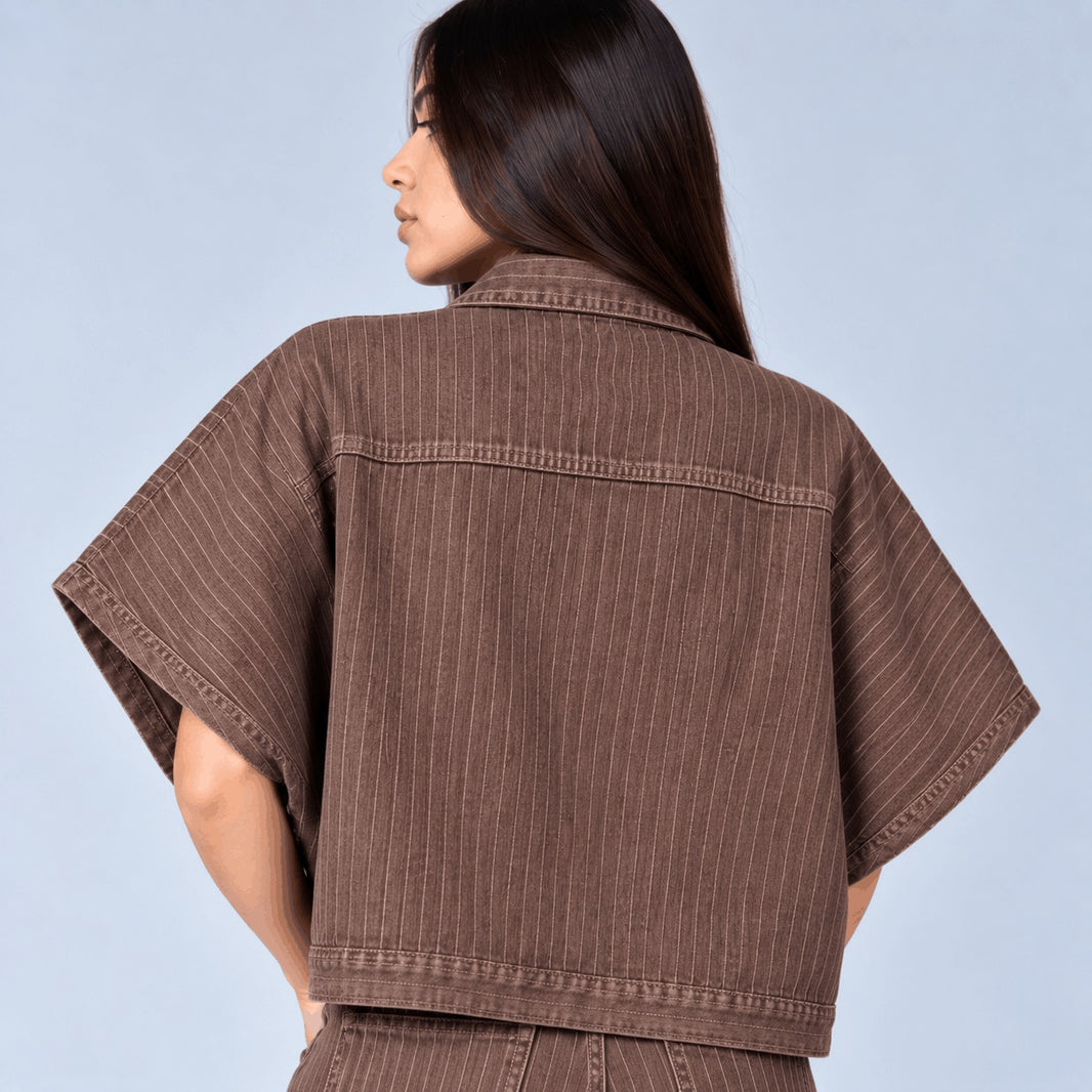 Poncho denim Cafe B2012