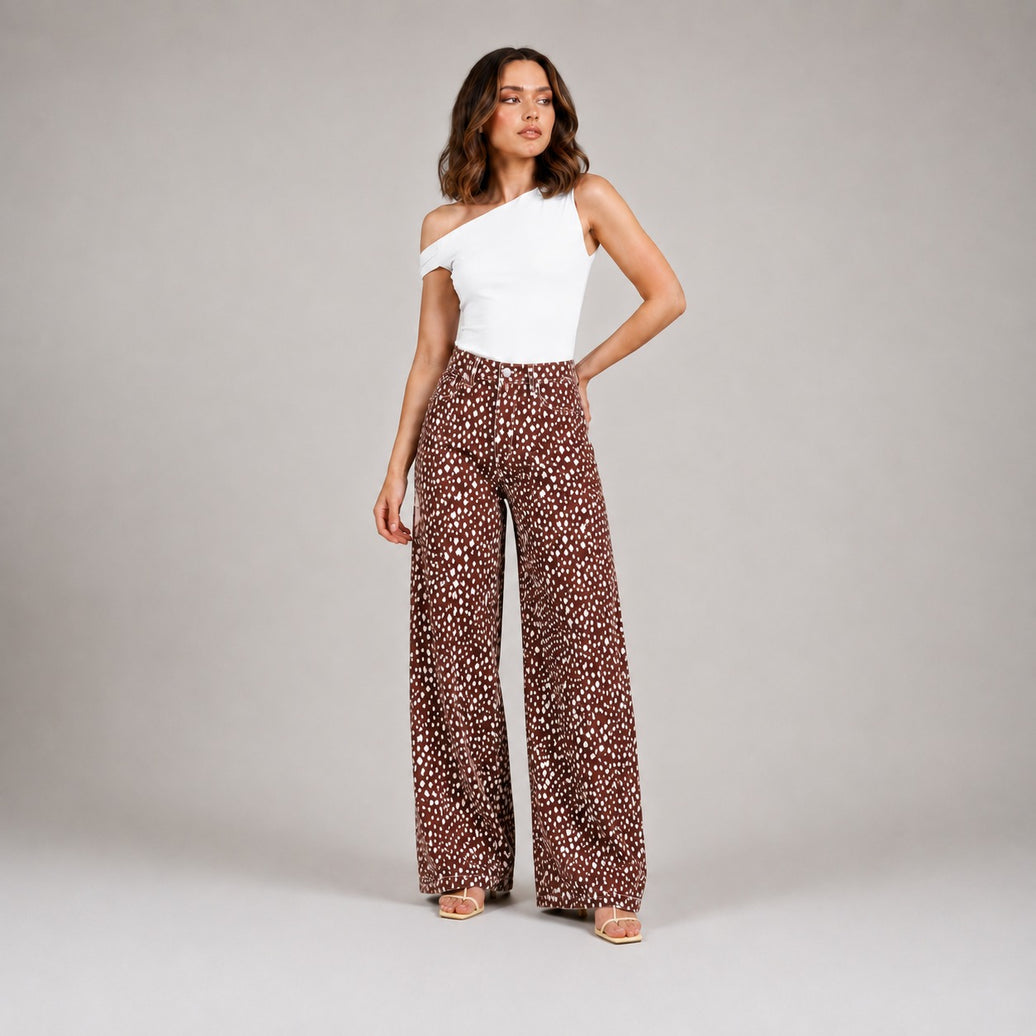 Jean Wide Leg Ax-3128 licrado Premium