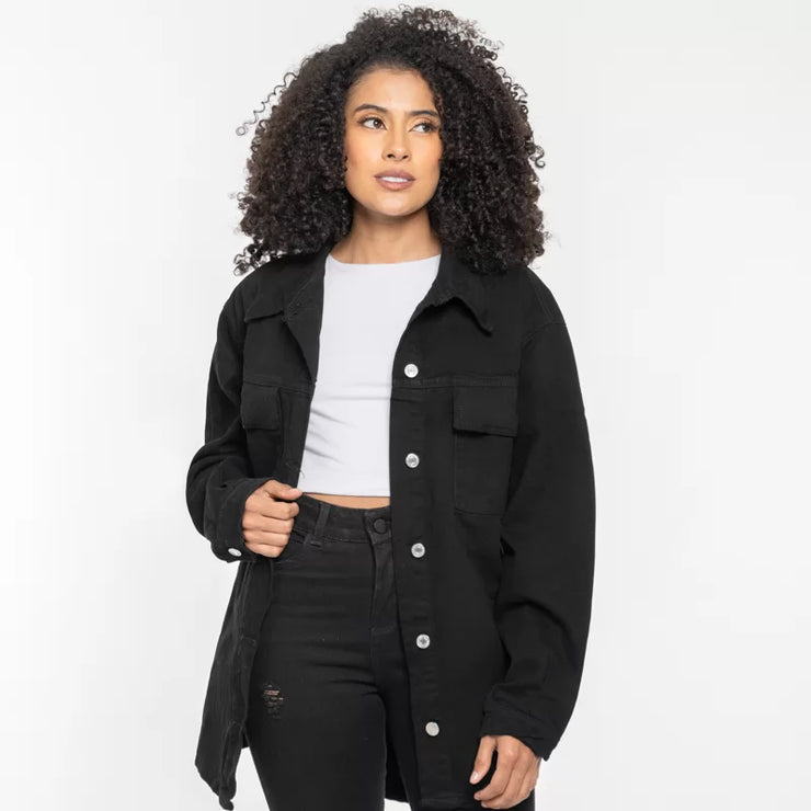 Chaqueta Denim B1649 Negro