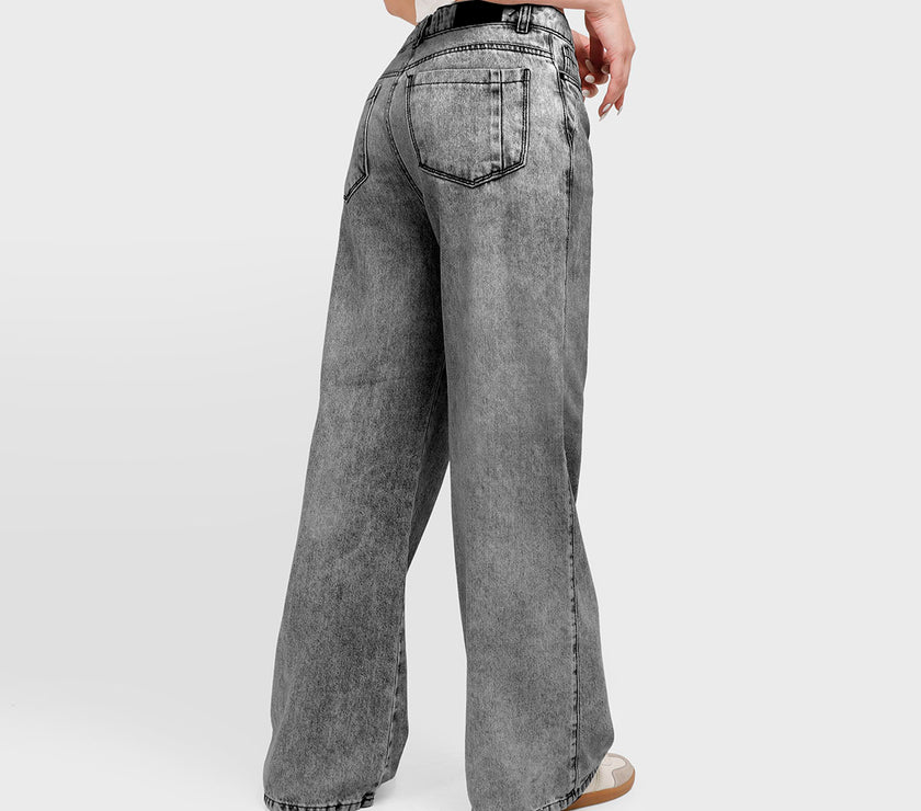 Jean Axspen Wide Leg Ax-2718 Gris