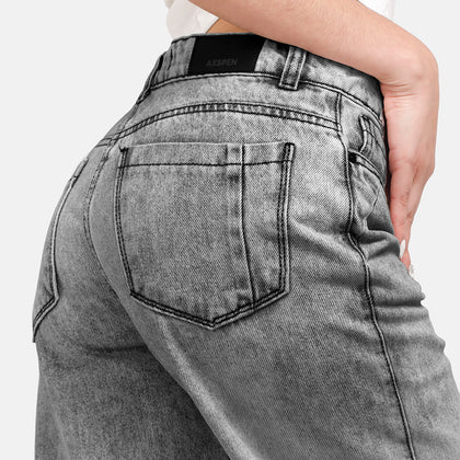 Jean Axspen Wide Leg Ax-2718 Gris
