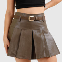 Falda corta Efecto Piel FD905