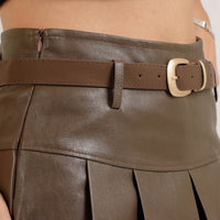 Falda corta Efecto Piel FD905