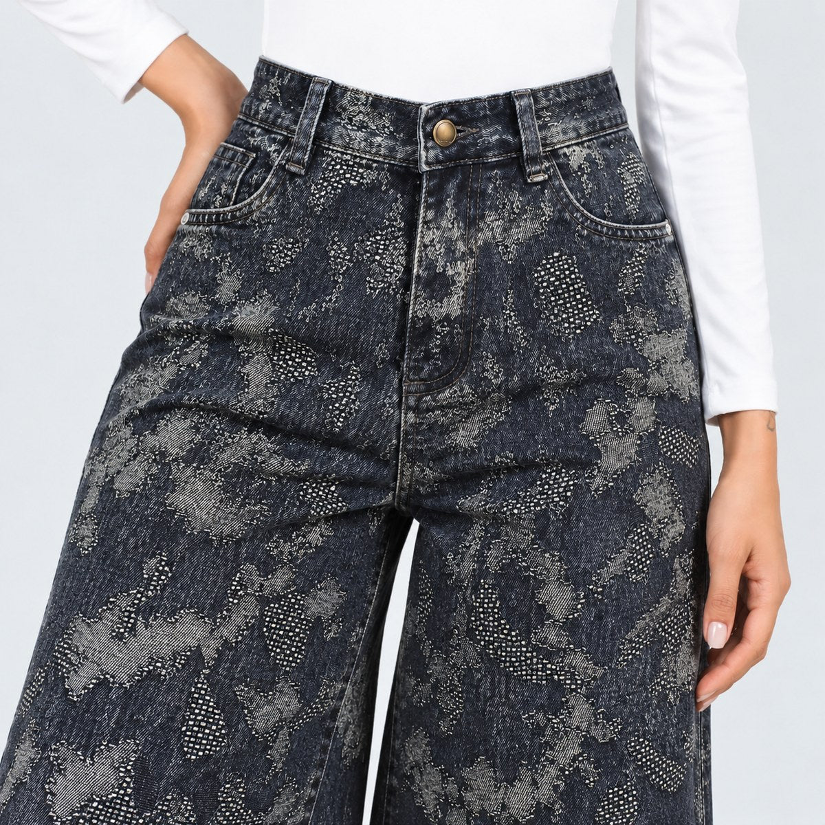 Jean Wide Leg Ax-3202 Premium Rigido