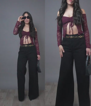 Jean Axspen Wide Leg Ax-2843 Negro