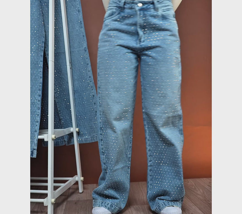 Jean Axspen Wide Leg Brillos AX-2713