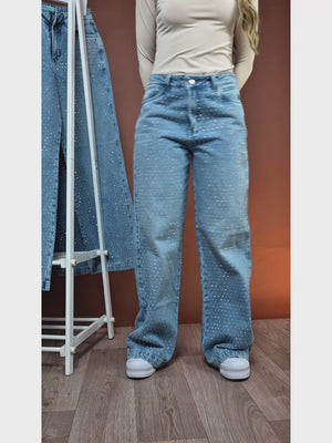 Jean Axspen Wide Leg Brillos AX-2713